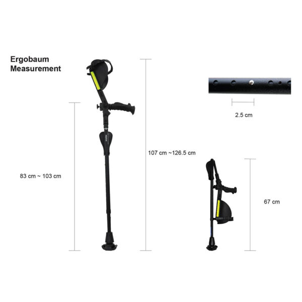 Ergobaum Forearm Crutch The Most Comfortable & Safe Forearm Crutch